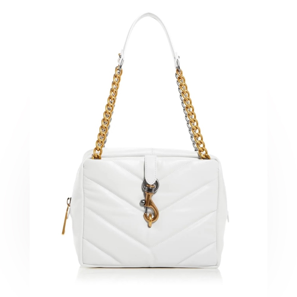 🤍GENTLY USED REBECCA MINKOFF EDIE MAXI TOP ZIP SHOULDER BAG🌟🤍